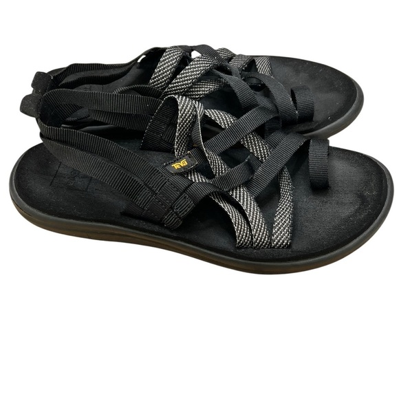 Teva Women's Voya Strappy Sandals Black - Size 9 - Picture 5 of 7